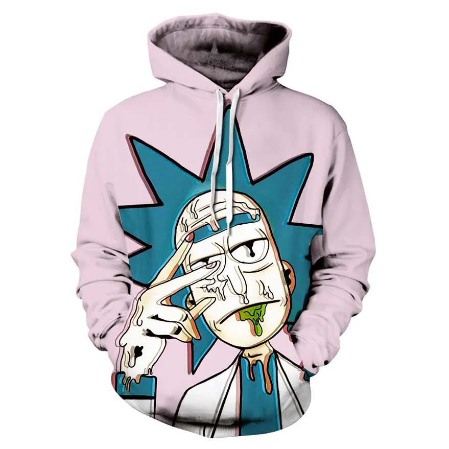 Rick And Hoodies, 3D принт, Женская/мужская куртка, Аниме Стиль, фигурки, толстовки, толстовка, повседневная одежда - Цвет: S2