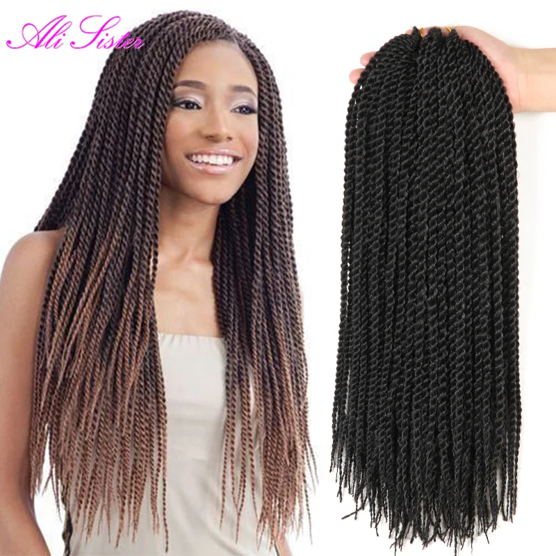 18 inches senegalese twist hair crotchet braids 30strands ...