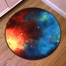 3D Звездное небо короткий ворсинок ковер спальня круглый современный детская комната ковры и ковры для дома гостиная компьютерное кресло коврик