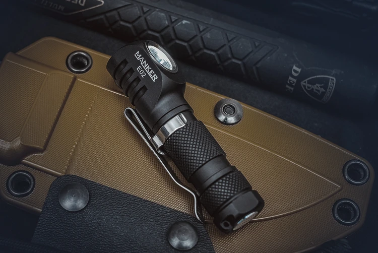 MANKER E02 220 Lumen CREE XPG3 /180lm Nichia 219C LED Keychain Light Mini EDC LED Flashlight w Reve
