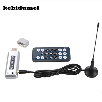 

kebidumei USB 2.0 DVB-T USB TV Tuner Recorder Receiver Software Radio DVB T Tuner HDTV with Antenna Remote Control for Notebook
