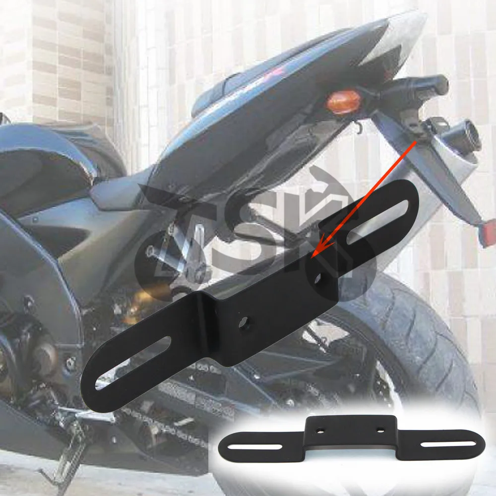 Универсальная модель Крепления номерного знака заднего крыла для Kawasaki Z1000 Z750 ZX 6R