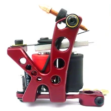 Hot Sale Tattoo Coil Machine Aluminum Alloy 10 Wraps Equipment Supply Liner Shader Gun Beauty Health
