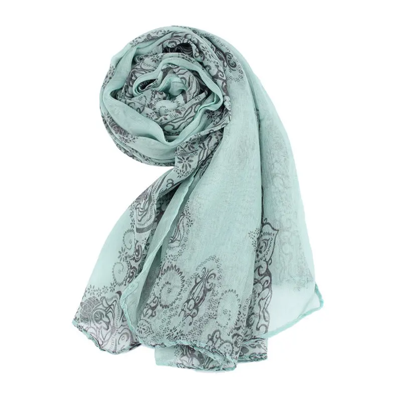 Women Lady Classical Print Scarf Sun Protection Gauze Kerchief women's scarves handkerchief hijab scarf 40FE2512