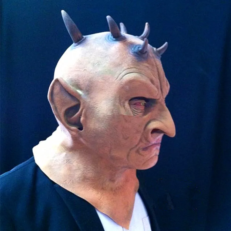 Экологичная латексная шестирогатая маска для хеллоуина и карнавала Маскарад косплей детали костюма жуткий дьявол маски