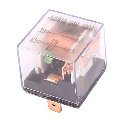 

JD1912 24V 100A 4 Pin Реле мощности спдт w LED свет бесцветный корпус