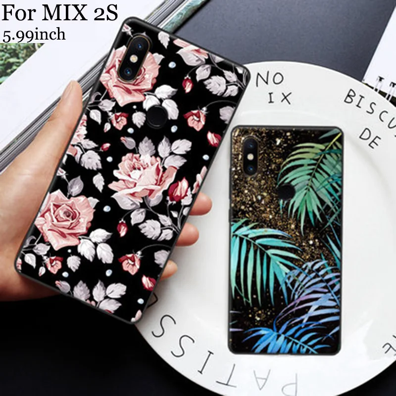 Модный мультяшный чехол для xiaomi mi mix 2 s задняя крышка mix2s мягкий задние Чехлы 5 99