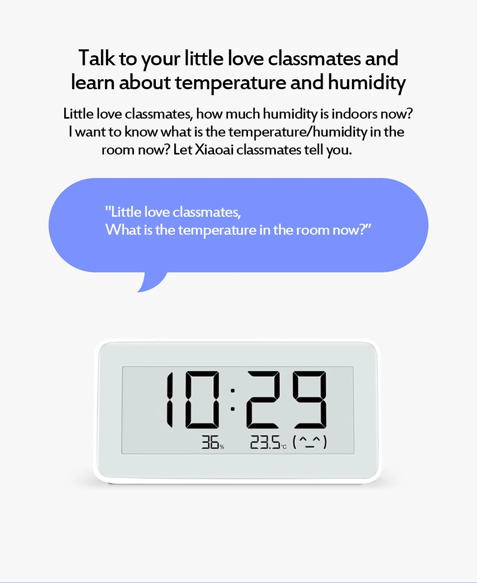 21Xiaomi Mijia BT4.0 Wireless Smart Electric Digital clock Indoor&Outdoor Hygrometer Thermometer LCD Temperature Measuring Tools Set