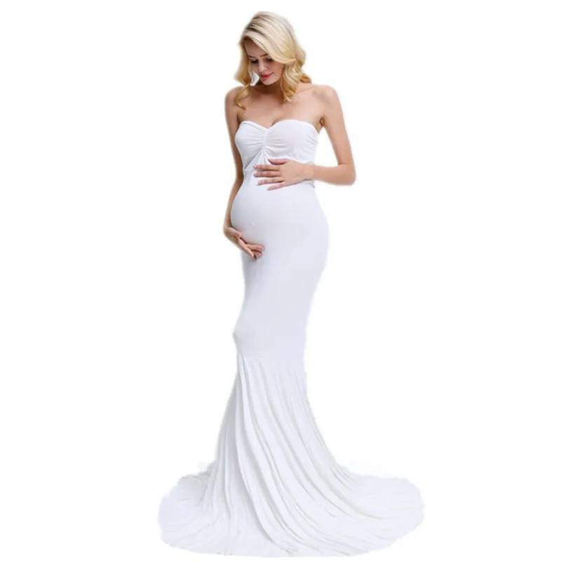 maternity gown for photo shoot pregnancy dresses shooting off shoulder long mermaid pregnant photography robe photoshoot props