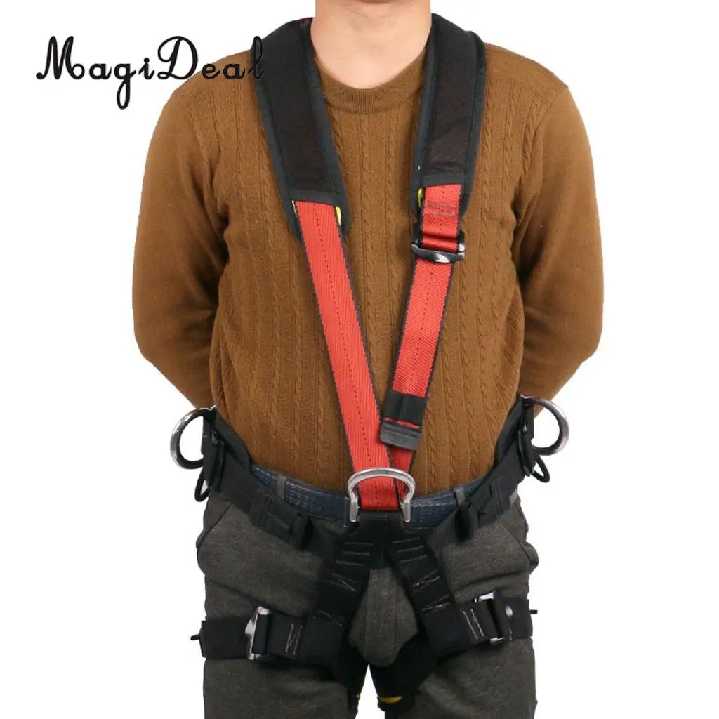 

Full Body Rock Climbing Safety Belt Harness for Mountaineering Tree Arborist