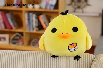 

stuffed plush toy about 30cm yellow chick soft throw pillow toy birthday gift b1737