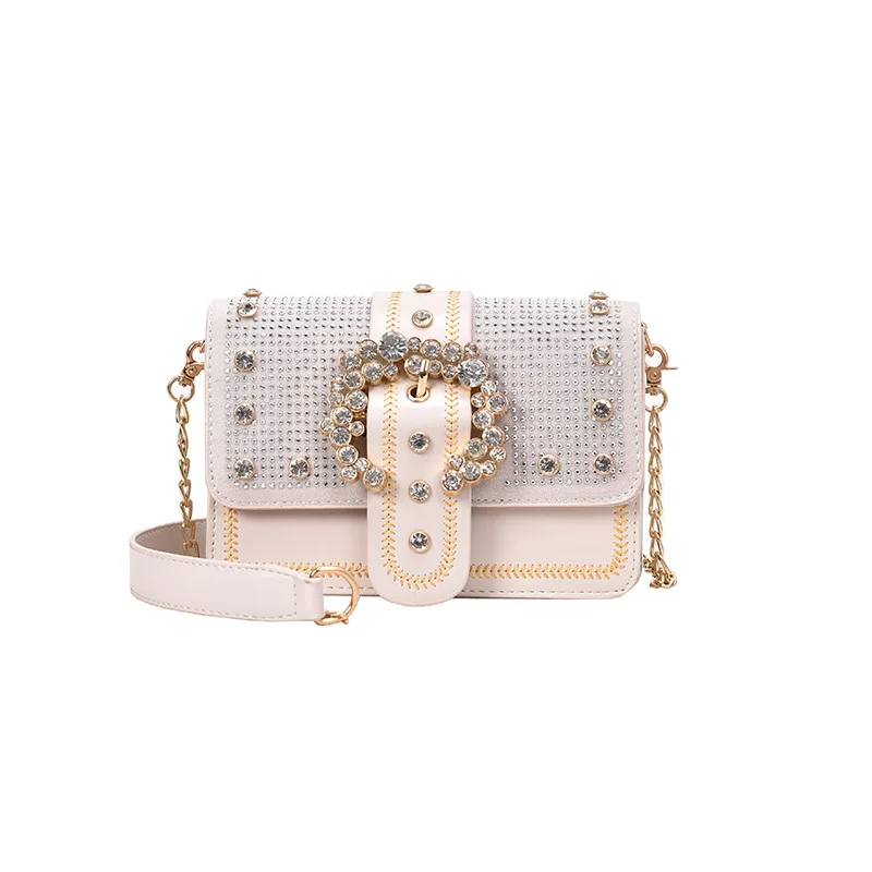 

Diamonds Square Chain High Quality Shoulder Bag Women Small Messenger Bag Flap Luxury Brand Designer Crossbody Bag Lady Handbag
