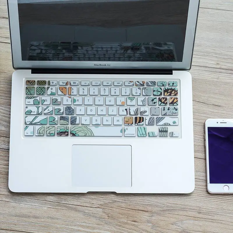 OUSHINE For Mackbook 12inch Laptop Accessories Hollow Out Keyboard Cover Waterproof Dustproof Keyboard Stickers For Laptop