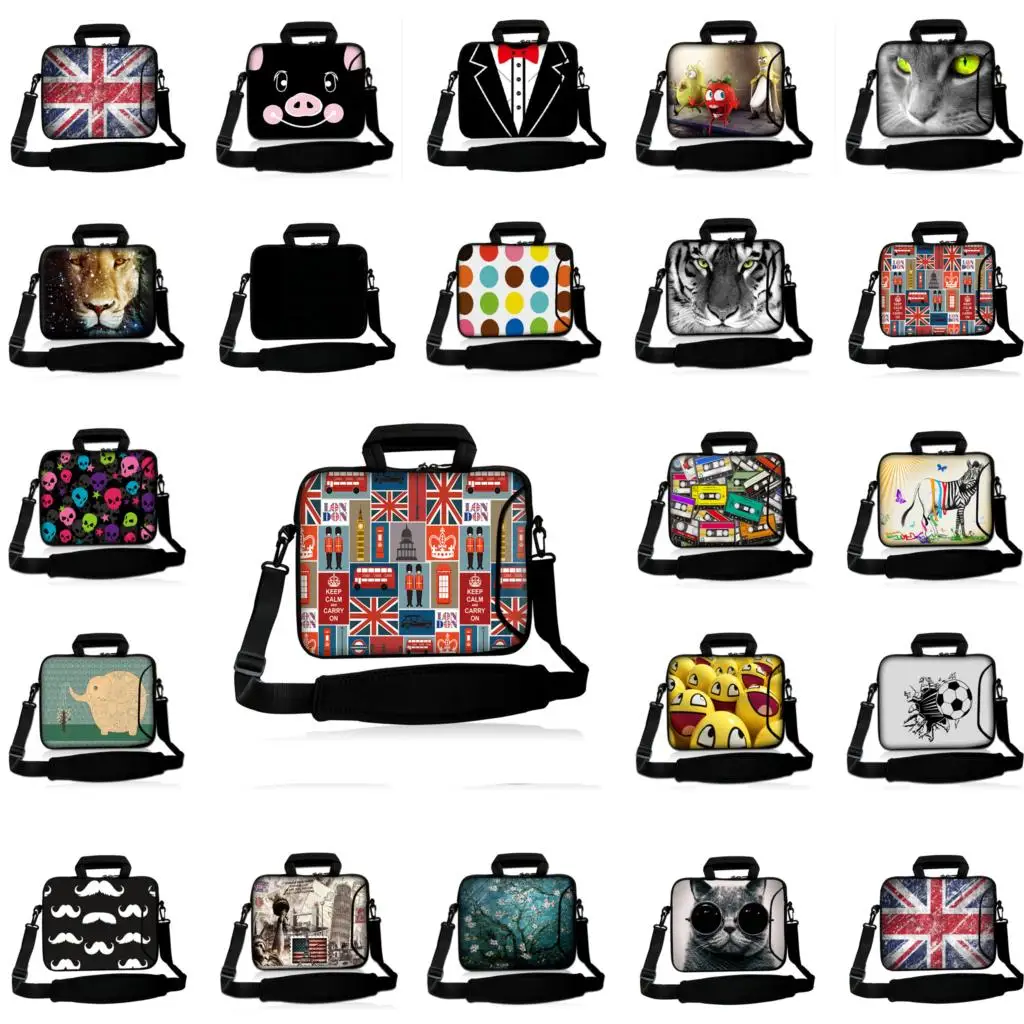 Large Capacity Neoprene Tablet 10.1 Notebook Briefcase 10 12 13.3 14 Inch Laptop Shoulder Bags For Macbook Air 17 15 13 11 9.7