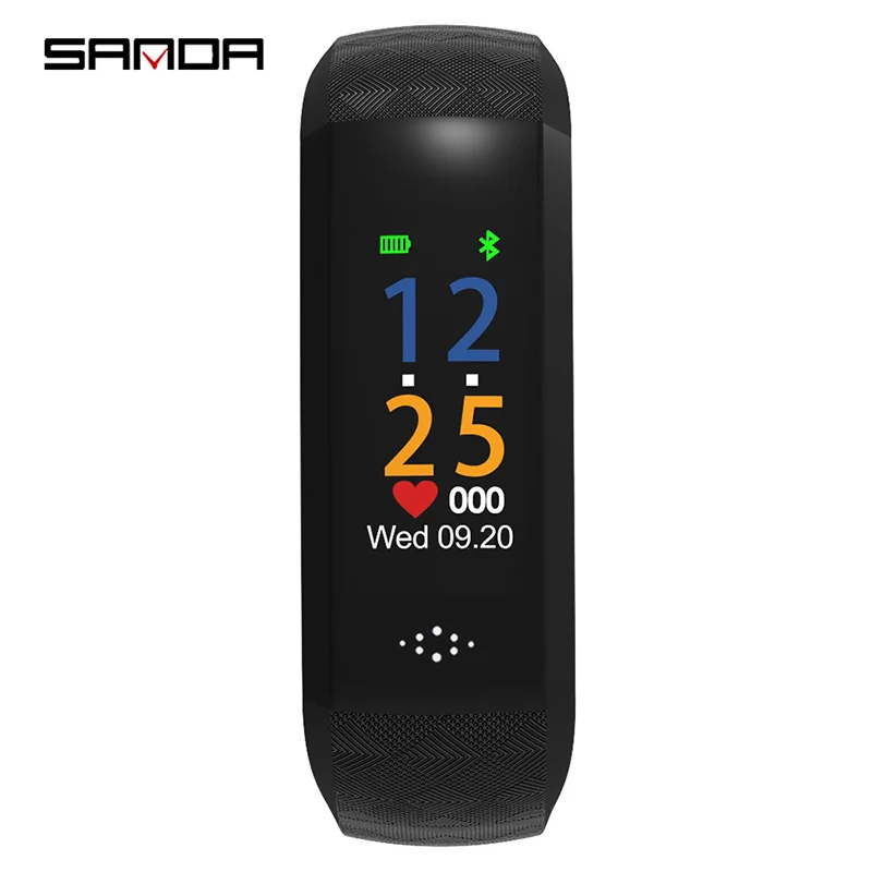 

2018 SANDA Smart Band Blood Pressure Heart Rate Sleep Monitor Fitness Smart Bracelet Watch Men Women Intelligent Sport Pedometer
