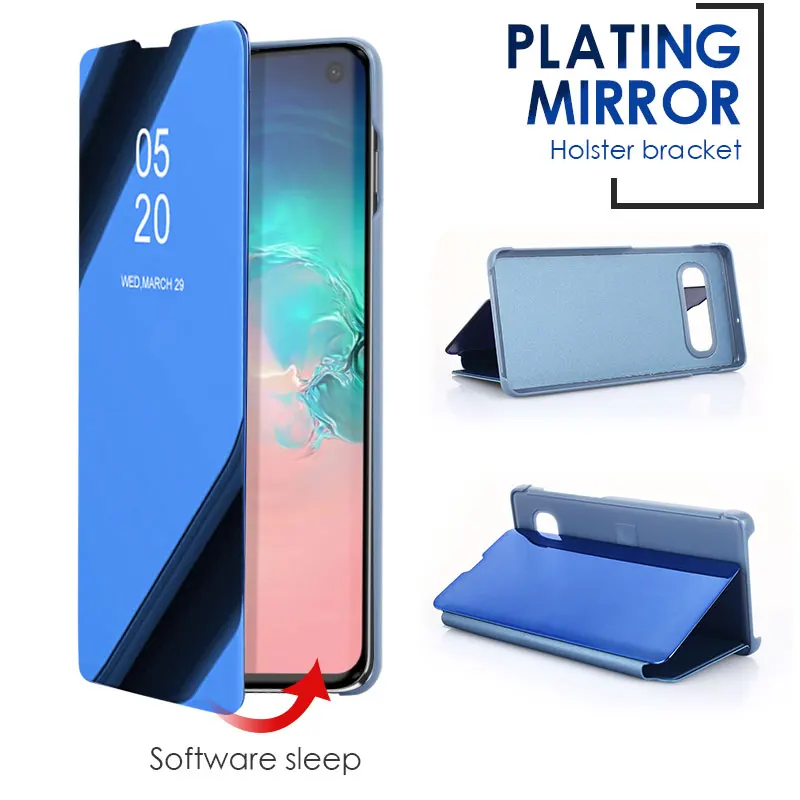 

Smart Mirror Flip Case For Samsung S10 Lite Plus Clear View Window Back Cover on the For Samsung Galaxy S10Pro S10Lite Cases