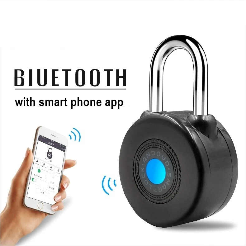 Electronic Wireless Lock Keyless Smart Bluetooth Padlock Master Keys Types Lock with APP Control for Bike Motorcyle Home Door Electronic Wireless Lock Keyless Smart Bluetooth Padlock Master Keys Types Lock with APP Control for Bike Motorcyle Home Door