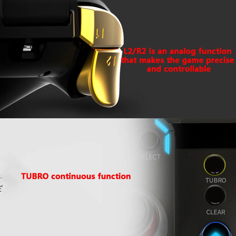 New Arrival 2019 Bluetooth Gamepad Game Controller Joypad Direct Play PUBG Mobile iOSAndroid Turbo Acceler 40MR25 (15)