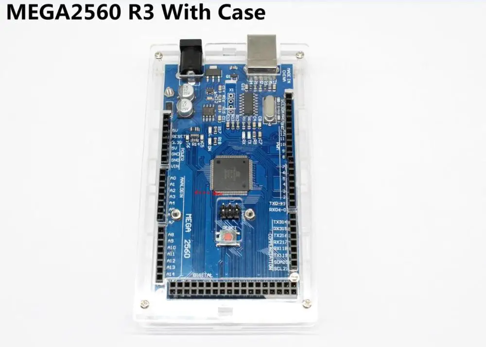 MEGA2560 R3 ATmega2560 R3 AVR USB плата+ USB кабель+ МЕГА 2560 R3 чехол для arduino MEGA 2560 R3 - Цвет: board-case