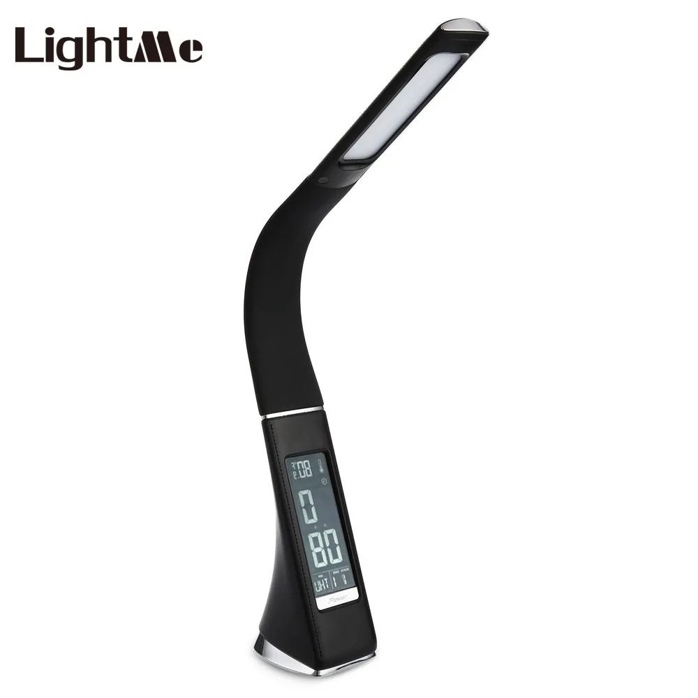 

Lightme 5W Table Lamp 200LM SMD 5730 25PCS Electronic VA Screen Lampen 3 Levels USB Led Lamp Calendar Temperature Alarm Clock