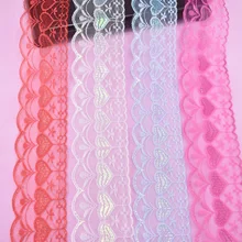 10 Yards Lace Ribbon Tape 78mm Width White Lace Trim Applique DIY Accessory Embroidered Net Cord for Sewing African Lace Fabric high quality 10 yards lace ribbon tape width 28mm trim fabric diy embroidered net cord for sewing decoration african lace fabric