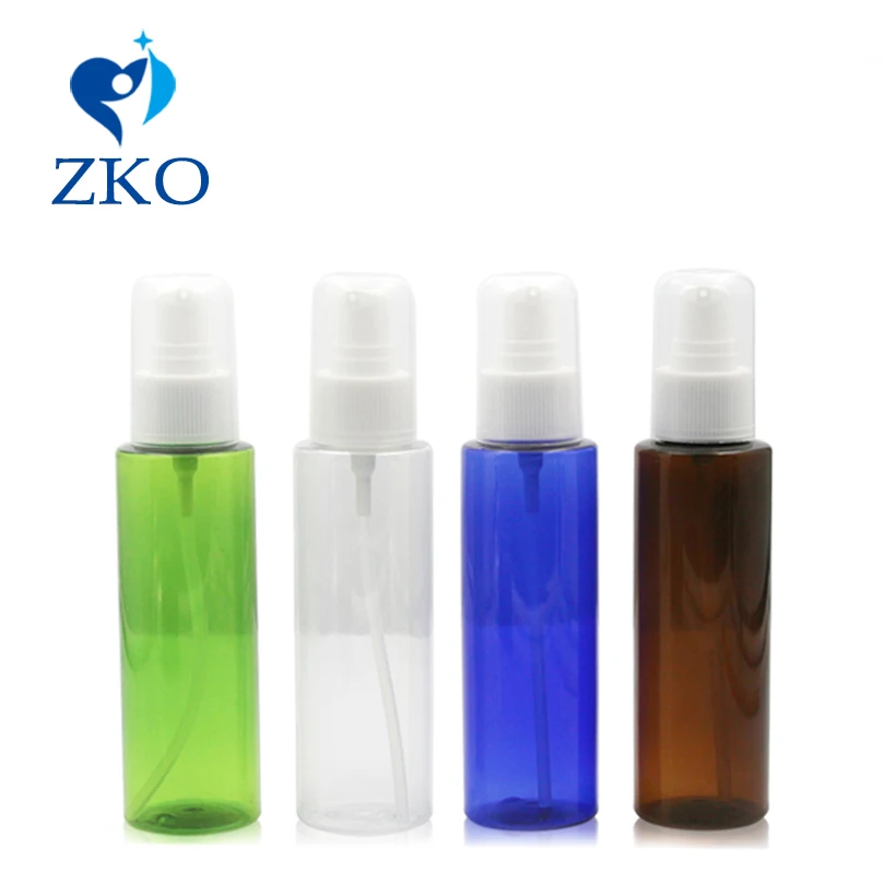 

1 pcs Free Shipping 100ml PET plastic small dosage cosmetic small pump refillable bottle