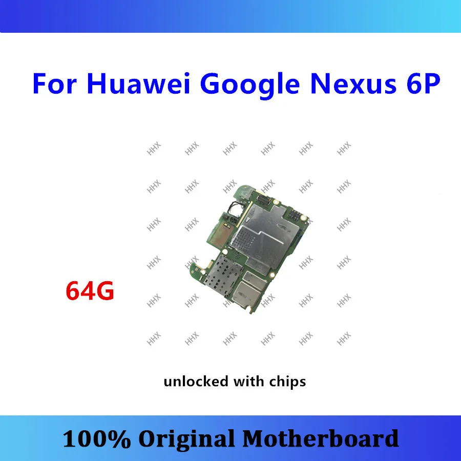 

Original 6P motherboard 64gb for Huawei Google Nexus 6P motherboard 64GB unlocked mainboard logic board for HUAWEI 6P card/fee