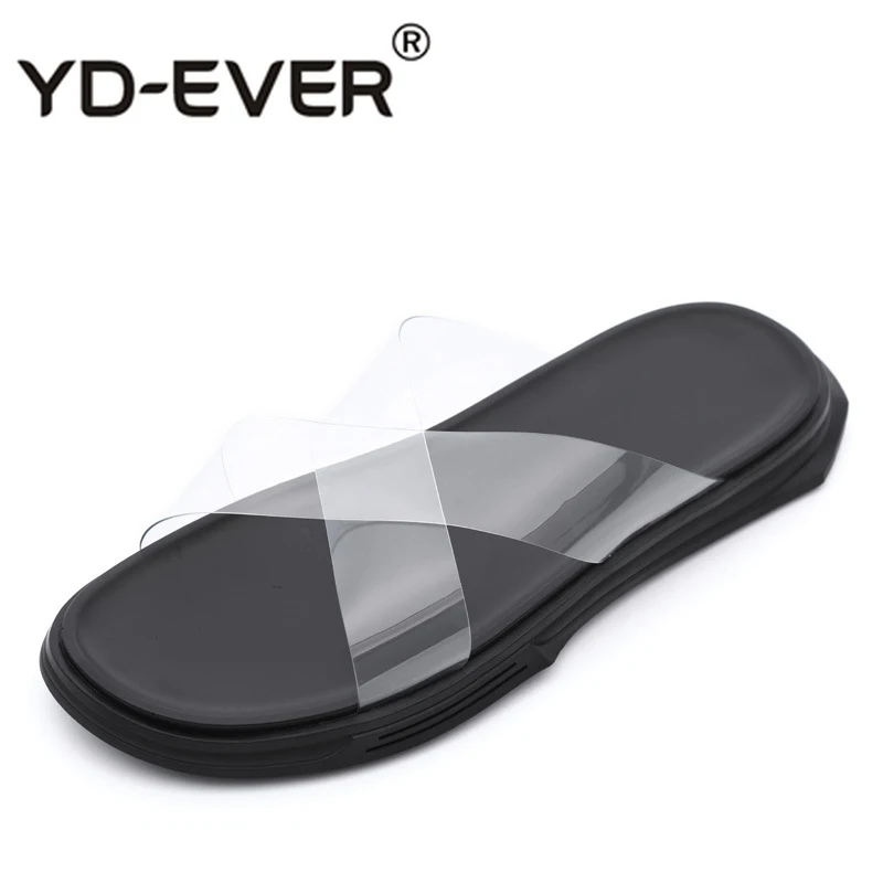 

Fashion Beach shoes man personality trend summer casual mens slippers outside open toe thick bottom one-word Flip Flops beach
