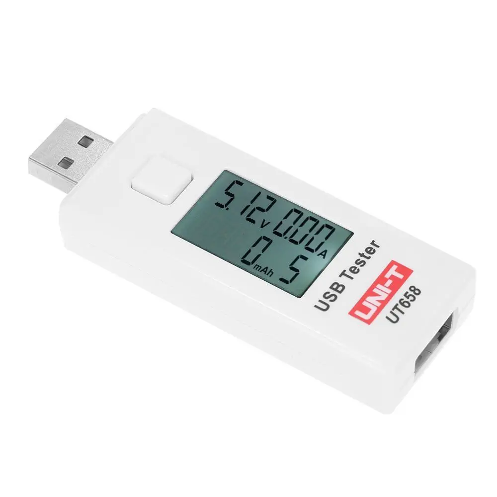 WISH-UNI-T UT658 3-9 в 0-3A 0-9999 мАч цифровой ЖК-дисплей USB мультиметр Вольтметр постоянного