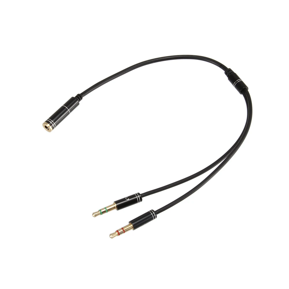 New Hot 3.5mm Microphone Headset Y Splitter Adapter 30cm 2 Male to Female Audio Extension Cable NV99 | Электроника