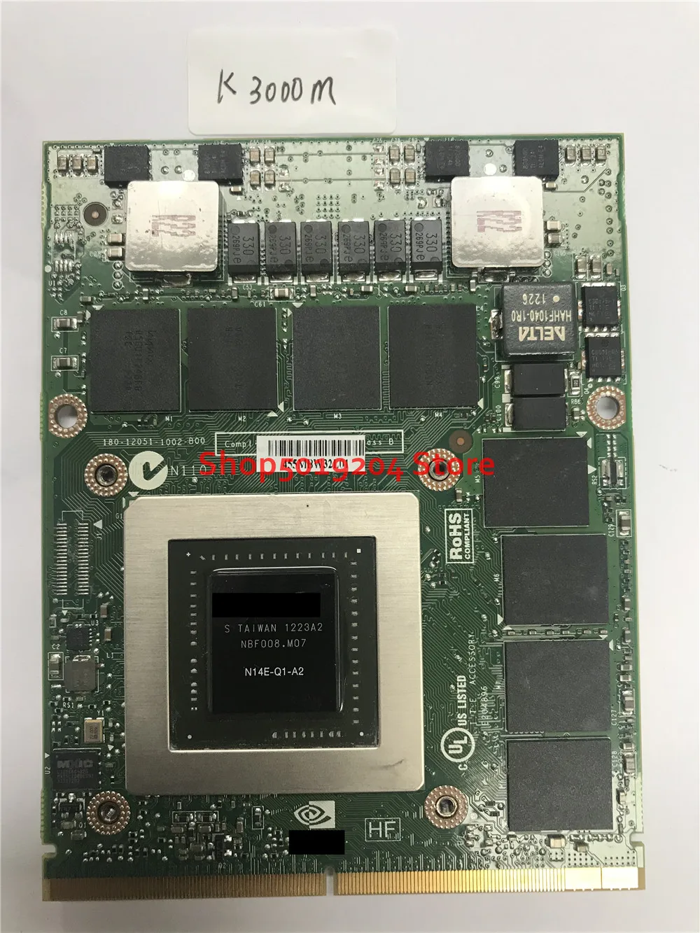 N14E-Q1-A2 2G K3000M K3000 VGA Видеокарта для DELL M6700 hp 8770 Вт тест