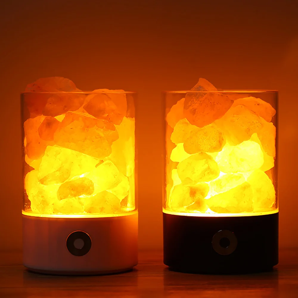 New Arrival Colorful USB Power Supply Natural Himalayan Salt Lamp