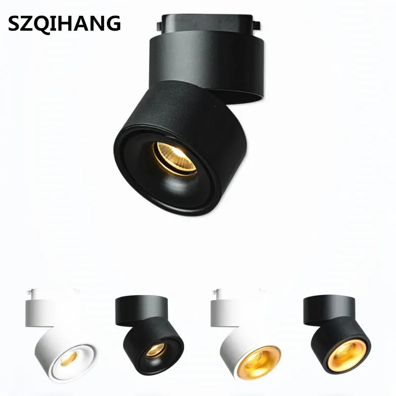 

Surface Mounted Embedded COB LED Downlights COB Track Lamp 7W/10W/12W 360 degree rotation LED Ceiling Lamp Spot Light AC85-265V