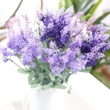 Artificial Lavender Flowers Romantic Provence Decoration Silk Flower Bouquet Light Purple Flowers For Wedding decorative Artificial Lavender Flowers Romantic Provence Decoration Silk Flower Bouquet Light Purple Flowers For Wedding decorative