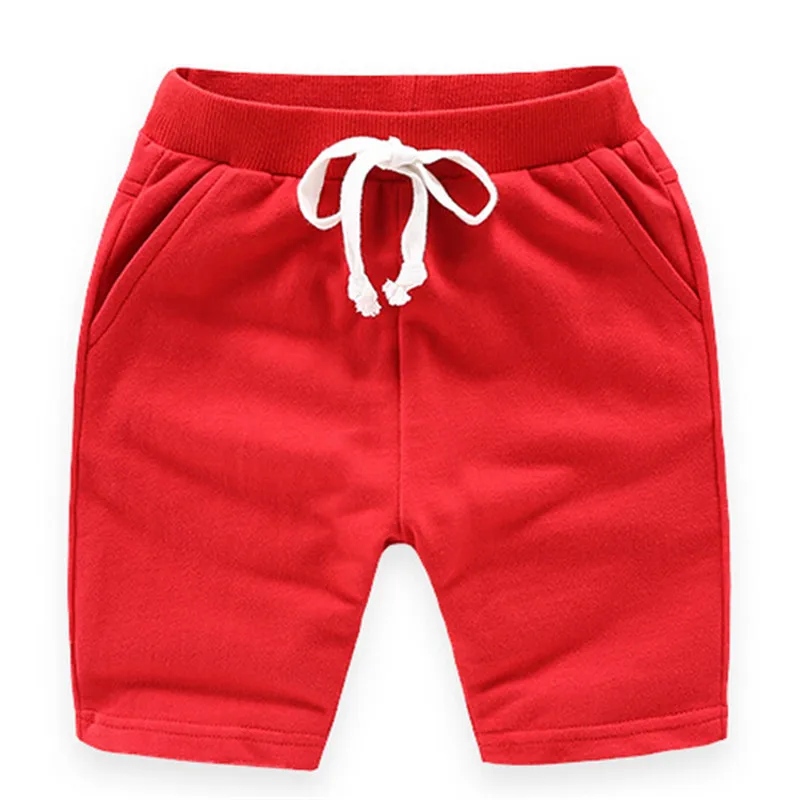 Г. Популярные летние штаны для мальчиков детские повседневные шорты Однотонные трусы для маленьких мальчиков хлопковая одежда для детей от 1 до 10 лет Одежда для младенцев - Цвет: red