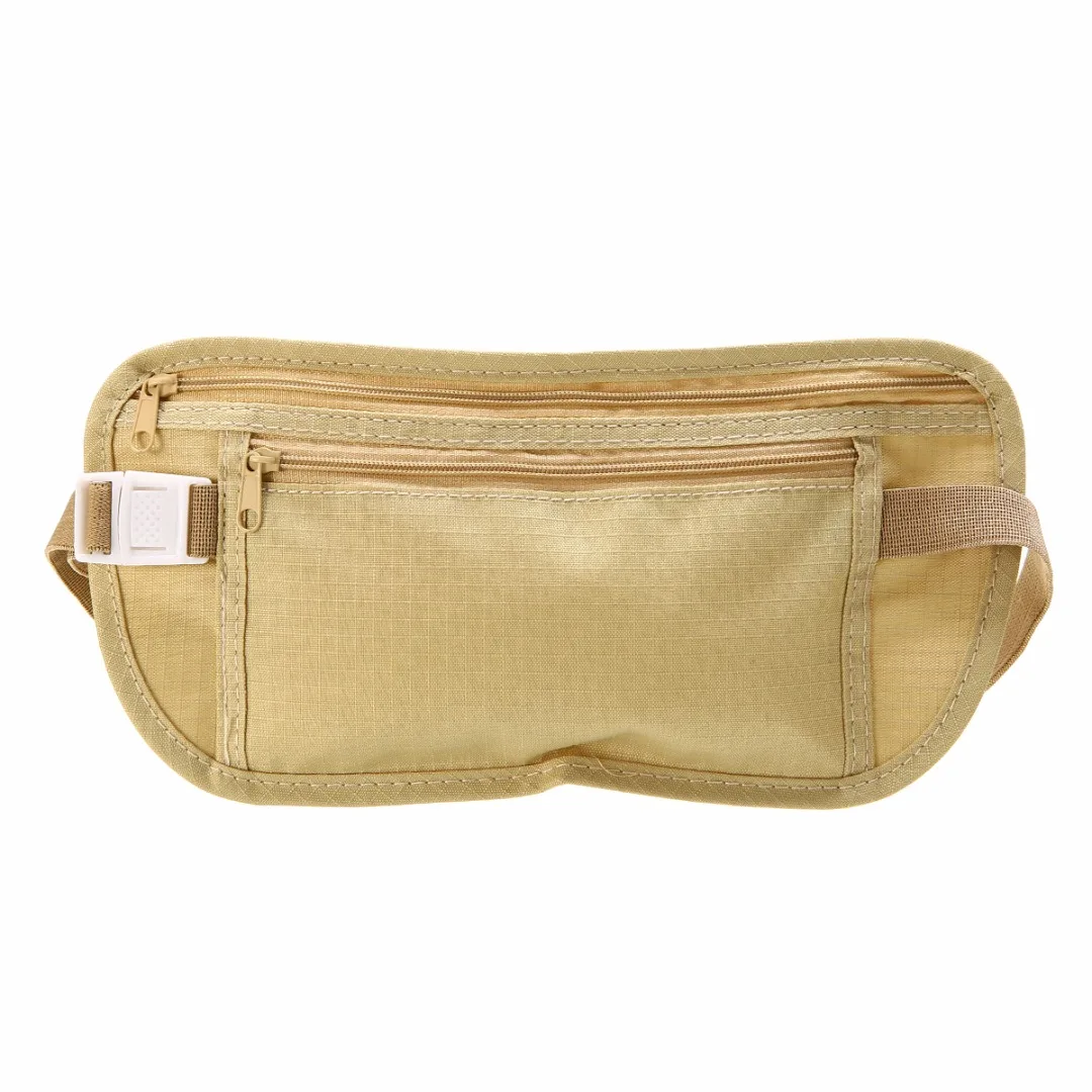 Mayitr Outdoor Ultra-thin Light Waist Bag Belt Personal Anti-Theft Pouch Personal Tourism Outdoor Sports Travel