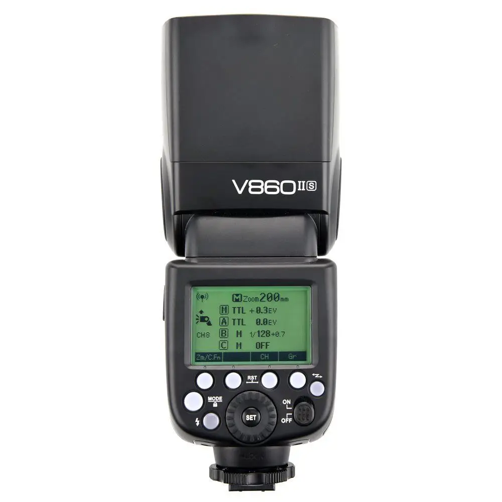 Вспышка Speedlite Godox V860II S TTL GN60 HSS 1/8000s с литий ионной батареей для Sony A7R A7RII A58 A99 A6000 DSLR MI