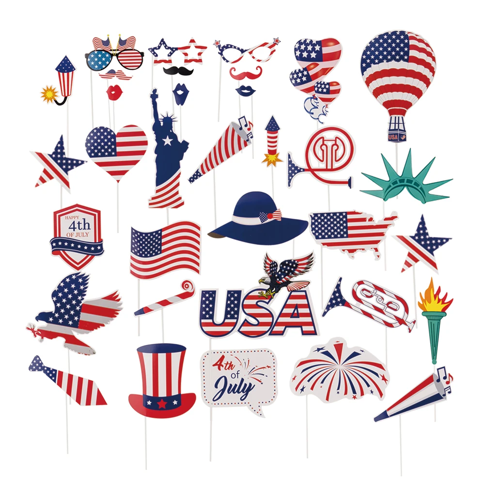 4th of july photo booth frames