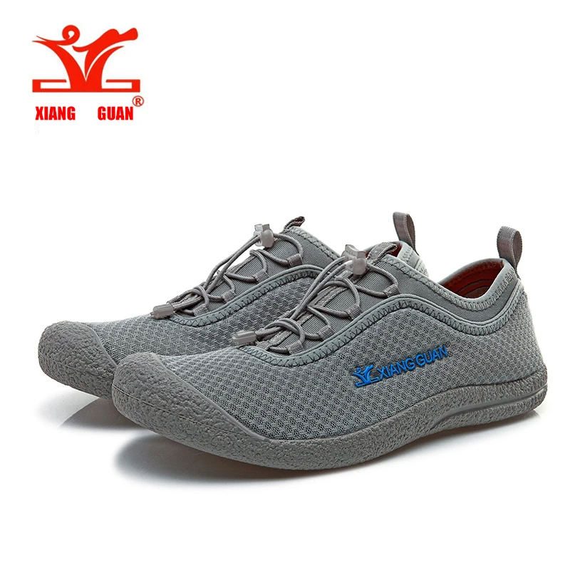 2016XIANGGUAN Hiking font b shoes b font Comfortable breathable Lycra mesh fresh man woman athletic botas