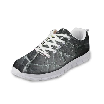 

Customized Solid Crack Printed Men's Casual Shoes Fashion Male Breathable Lace-up Flats Comfortable Men Trainers Light Shoes