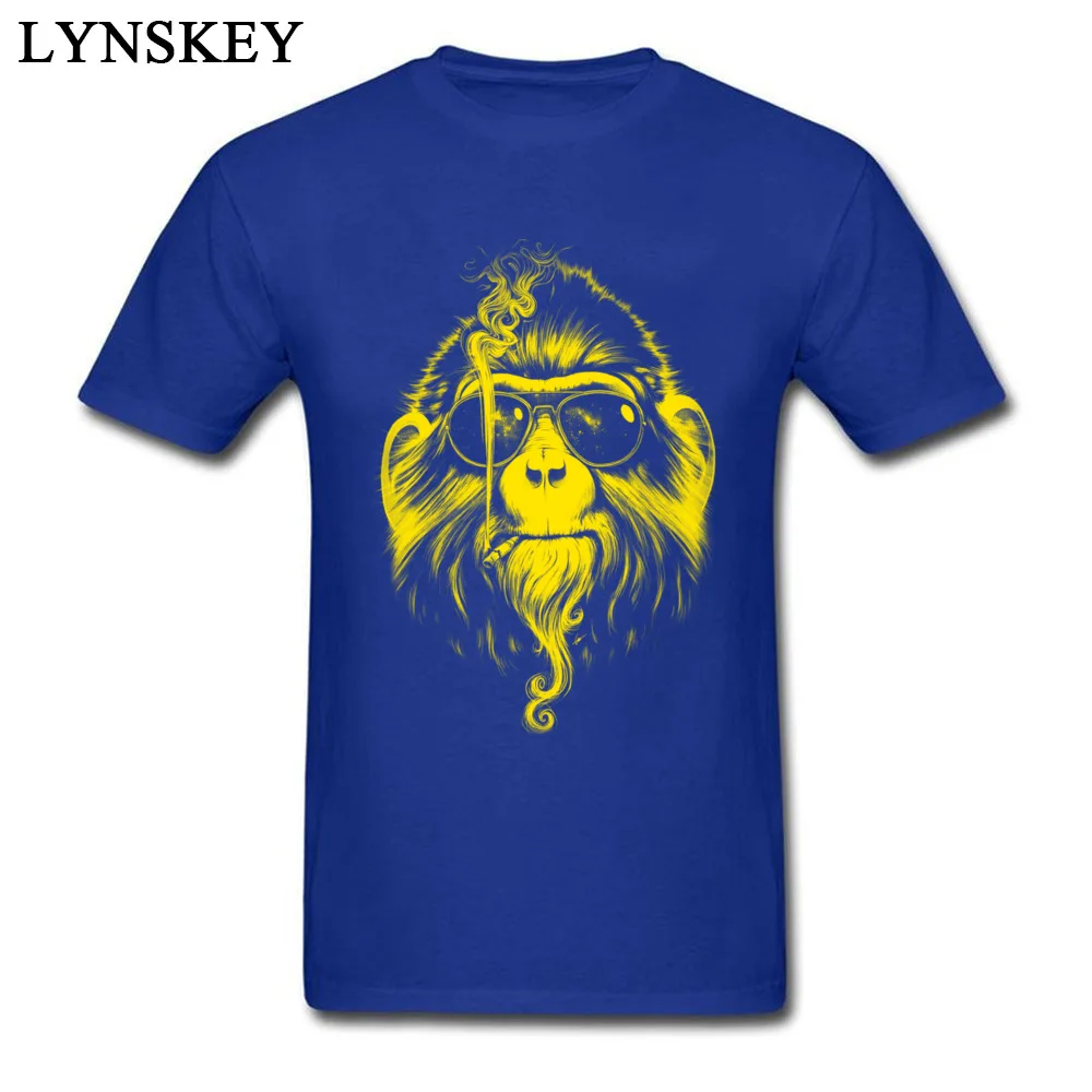 Men Funny 3D Printed Tops Tees Printing Round Collar Summer/Autumn Pure Cotton T-shirts Leisure Short Sleeve Clothing Shirt Smoke Em If You Got Em (Yellow) blue