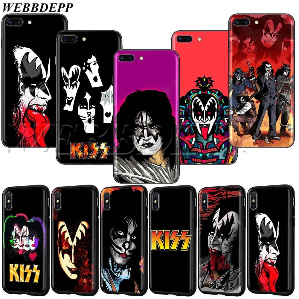 

WEBBEDEPP Gene Simmons Kiss band TPU soft Case for iPhone 11 Pro XS MAX XR X 8 7 6 6s 5 5s Plus