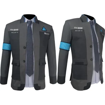 

Unisex Detroit: Become Human cosplay Bryan Dechart Connor jacket coat investigator suit Halloween make-up Sci-Fi comic-con suit