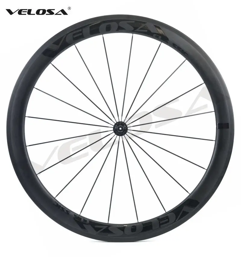Sale Velosa Race 50 black series road bike carbon wheelset,700C road bike wheel,50mm clincher/tubular,Ceramic bearings, super light 18 Sale Velosa Race 50 black series road bike carbon wheelset,700C road bike wheel,50mm clincher/tubular,Ceramic bearings, super light 18