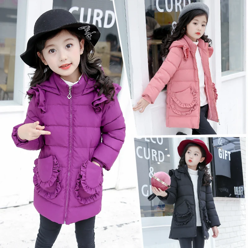 

Toddler Girls Winter Coats and Jackets Children Girls Parka Spring Autumn Warm Girls Clothes 2018 Big Teen Age 6 8 10 12 14 Year