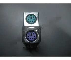 

Original new 100% United States PS2 dual connection 6P mouse seat keyboard connector