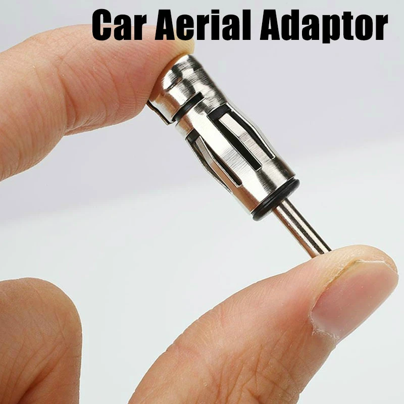 

2 Pcs Car Vehicles ISO To Din Aerial Antenna Mast Adapters Adaptor Radio Stereo Connector Plug
