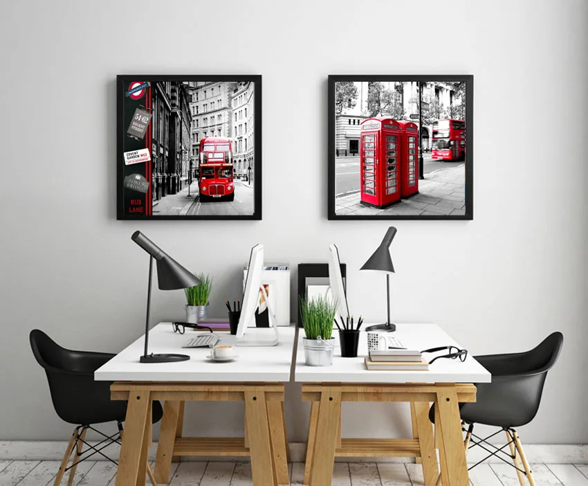2 Panel Modern London city Canvas art Painting on the Wall Modular ... 2 Panel Modern London city Canvas art Painting on the Wall Modular ...