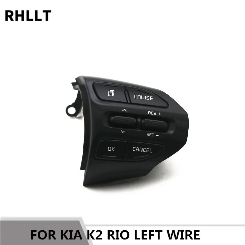 Кнопка рулевого колеса для KIA K2 RIO RIO X кнопки линии Bluetooth телефон круиз контроль громкости - Цвет: Синий