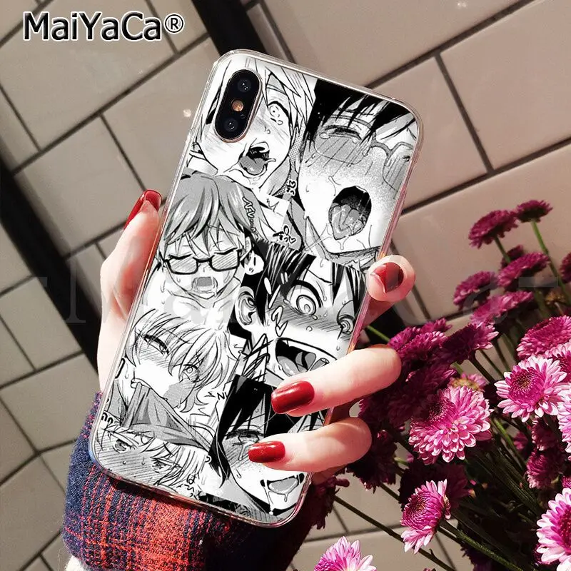 MaiYaCa аниме девушка мультфильм Япония Coque Оболочка Чехол для телефона для Apple iPhone 8 7 6 6S Plus X XS MAX 5 5S SE XR Чехол для мобильного телефона - Цвет: A16